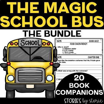 Preview of Magic School Bus Bundle Books 1-20 Printable and Digital Activities