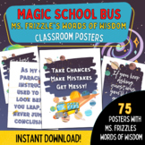 Magic School Bus Classroom Posters | Ms Frizzle Words of W