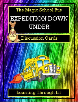 Preview of Magic School Bus EXPEDITION DOWN UNDER Discussion Cards PRINTABLE & SHAREABLE
