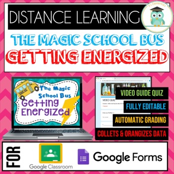 Preview of Magic School Bus GETTING ENERGIZED Quiz Google Classroom Distance Learning 