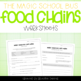Magic School Bus Gets Eaten - Food Chains Worksheets
