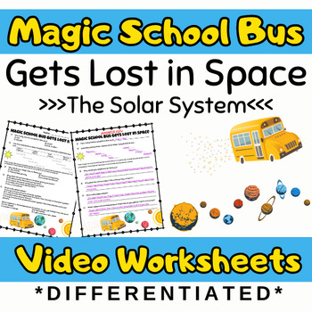 Preview of Magic School Bus Gets Lost in Space(Solar System) Differentiated Video Questions
