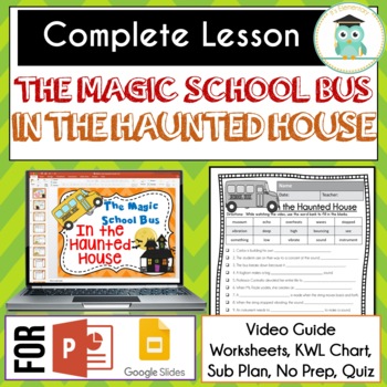 Preview of Magic School Bus IN THE HAUNTED HOUSE Video Guide, Sub Plan, No Prep Lesson