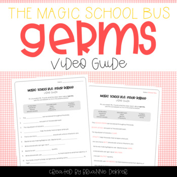 Preview of Magic School Bus Inside Ralphie - Germs Video Guide