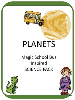 Preview of Magic School Bus Inspired INTERACTIVE NOTEBOOK Planet Study Centers ELA Games