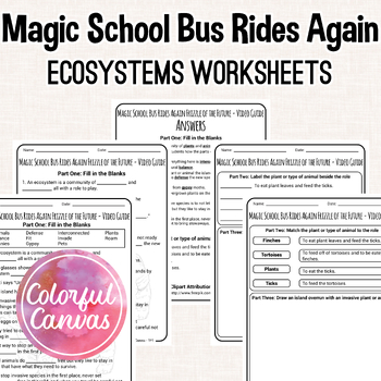 Preview of Magic School Bus Rides Again Frizzle of the Future | Ecosystems Video Guide