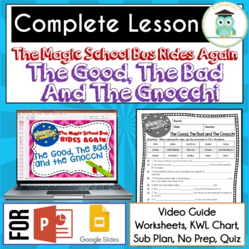 Preview of Magic School Bus Rides Again GOOD THE BAD AND THE GNOCCHI Video Guide MACHINES