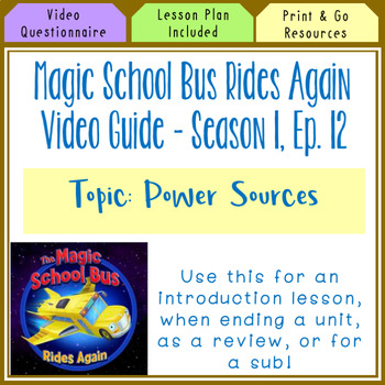 Preview of Magic School Bus Rides Again S. 1, Ep. 12 - Power  l  Distance Learning