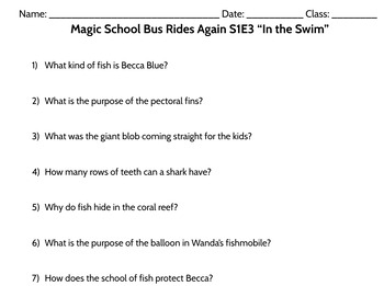 Preview of Magic School Bus Rides Again  S1E3  “In the Swim”