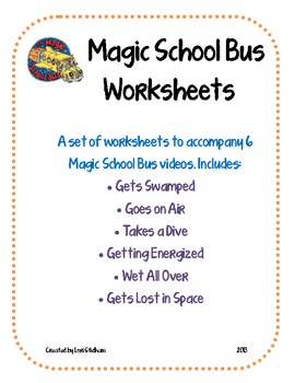 Preview of Magic School Bus Worksheets