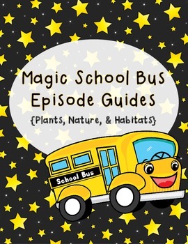 Preview of Magic School Bus Worksheets for Plants, Nature, and Habitats