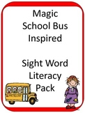 Magic School Bus inspired Sight Word ELA CENTER Games