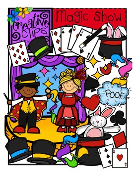Preview of Magic Show {Creative Clips Digital Clipart}