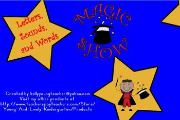 Preview of Magic Show Letters, Words, Sentences for ActivBoard