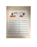 Magic Spelling / Vocabulary Worksheet Printable Homework