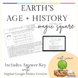 Magic Square - Earth's Age and History Vocabulary Practice