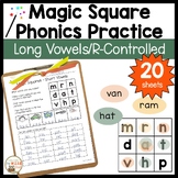 Magic Square Long Vowel Patterns & r-Controlled Vowels Mul