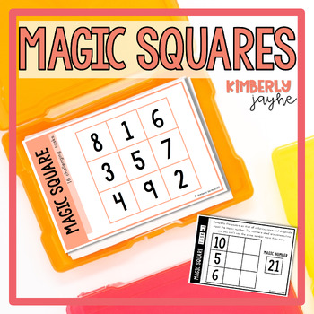 Preview of Magic Square Math Puzzles Gifted and Talented Students Early Finishers
