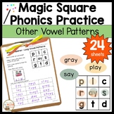 Magic Square Other Vowel Patterns Multi-Sensory Word Work Phonics