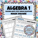 Magic Square - Solving Multi-step Linear Equations