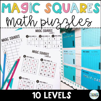 Preview of Magic Squares - Leveled Math Challenge
