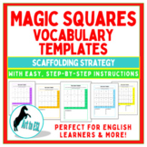 Magic Squares Vocabulary Templates