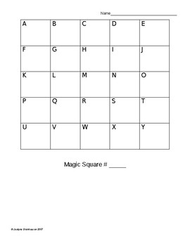 GillyMac Magic Squares Pattern Download, GillyMac Designs