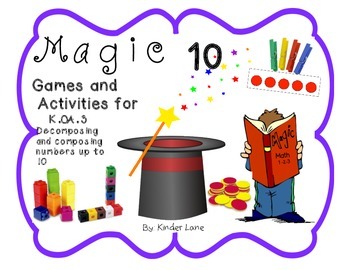 magic ten decomposing and composing numbers koa3 by teacherlane