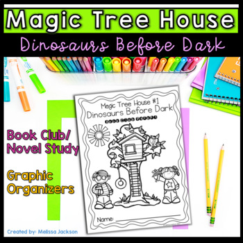 Preview of Magic Tree House #1 Dinosaurs Before Dark Book Club Novel Study FREEBIE