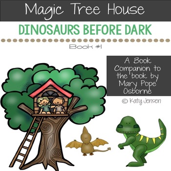 Preview of Dinosaurs Before Dark Book Companion & STEM Activities