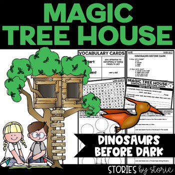 Preview of Magic Tree House #1 Dinosaurs Before Dark Printable and Digital Activities