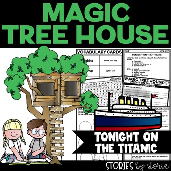 Preview of Magic Tree House #17 Tonight on the Titanic Printable and Digital Activities