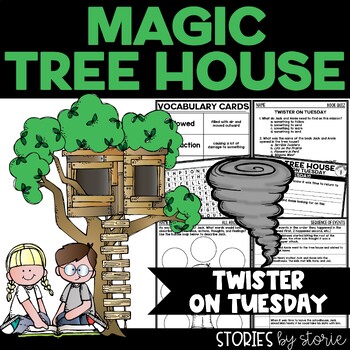 Preview of Magic Tree House #23 Twister on Tuesday Printable and Digital