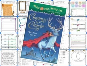 Preview of Magic Tree House #29 Christmas in Camelot - A Merlin Mission - Worksheets