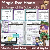 Magic Tree House #7 Sunset of the Sabertooth Chapter Book 