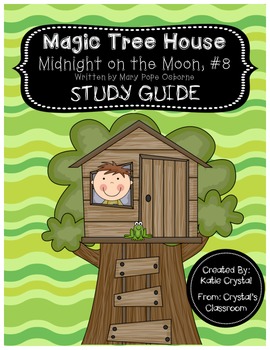 Preview of Magic Tree House #8, Midnight on the Moon Study Guide