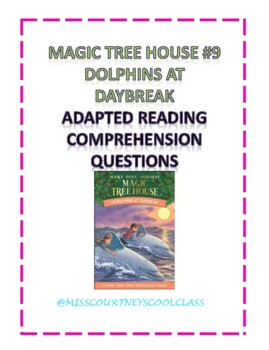 Dolphins At Daybreak Comprehension Questions Worksheets Teaching Resources Tpt