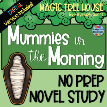 Preview of Magic Tree House Book 3: Mummies in the Morning {A No-Prep Novel Study}
