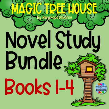 Preview of Magic Tree House Book Novel Study BUNDLE {Books 1-4}