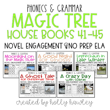 Preview of Magic Tree House Books 41-45 BUNDLE NO PREP (ELA)