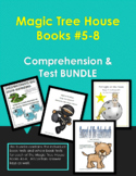 Magic Tree House Books #5-8 Comprehension Test Bundle with
