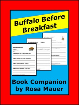Preview of Magic Tree House Buffalo Before Breakfast Chapter Questions & Proofreading