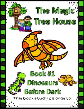 Preview of Magic Tree House Dinosaurs Before Dark book study