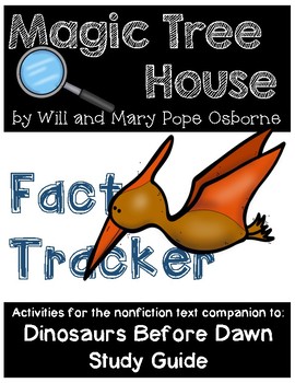 Preview of Magic Tree House Fact Tracker Dinosaurs - Study Guide