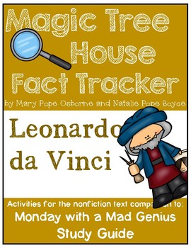 Preview of Magic Tree House Fact Tracker Leonardo da Vinci  - Study Guide