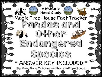 Preview of Magic Tree House Fact Tracker: Pandas and Other Endangered Species Book Study