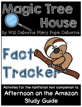 Preview of Magic Tree House Fact Tracker Rain Forests/Afternoon on the Amazon - Study Guide