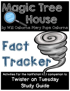 Preview of Magic Tree House Fact Tracker Twisters /Tornadoes on Tuesday - Study Guide