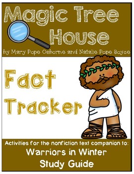 Preview of Magic Tree House Fact Tracker Warriors / Greeks and Romans - Study Guide