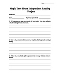 Magic Tree House Independent Reading Log (2 sided)